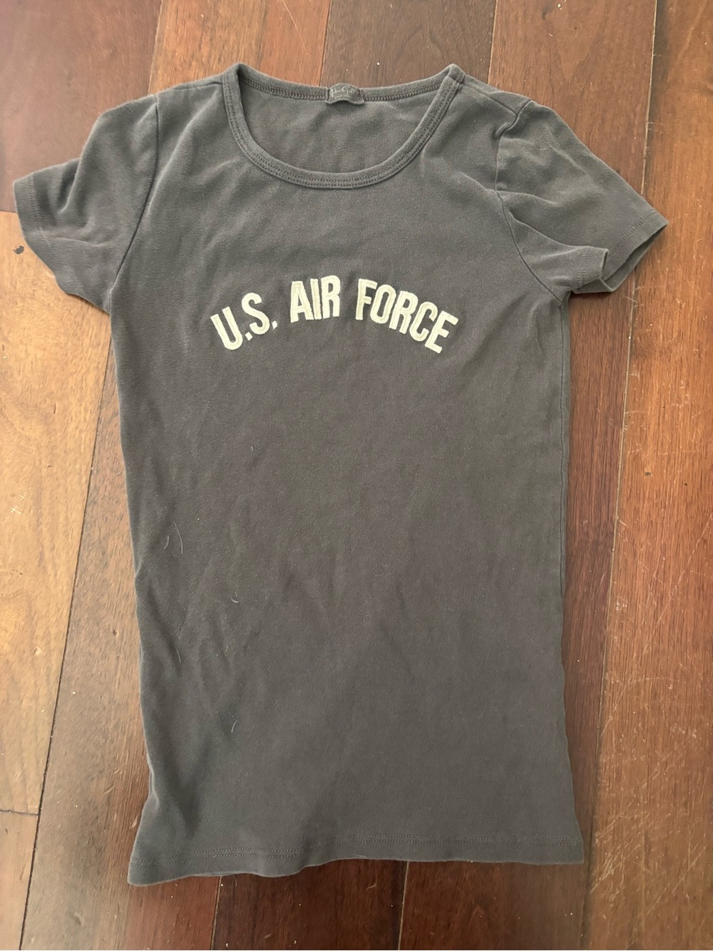 brandy melville U.S. Air Force Graphic Tee - Charcoal